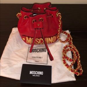 Moschino Mini Logo Bucket Bag